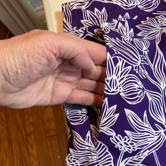 Floral Purple Mini Skirt - Picture 4 of 7